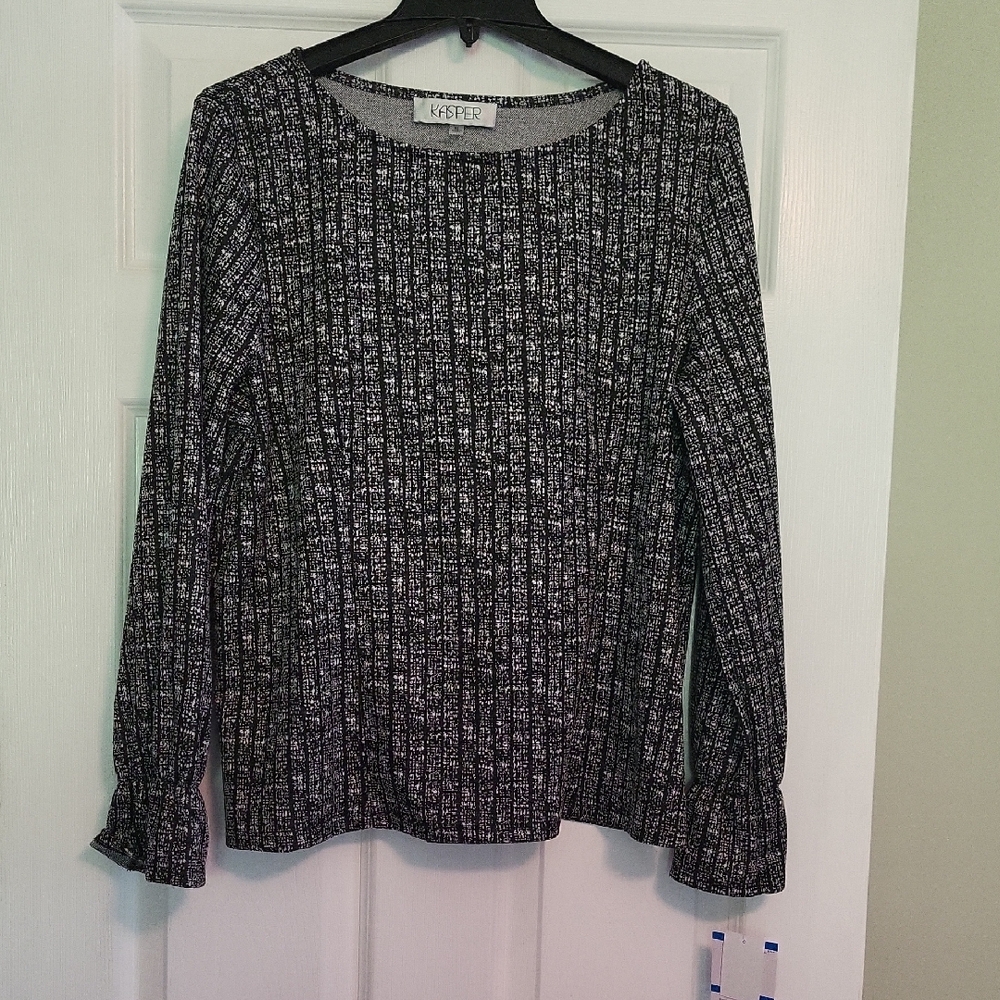Ladies Black & White Dress Top